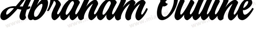 Abraham Outline Demo字体转换